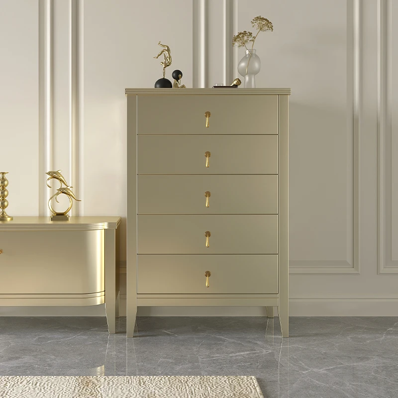 

Light luxury solid wood chest, chest of drawers, high-end modern simple living room, multi-purpose drawer cabinet, storage