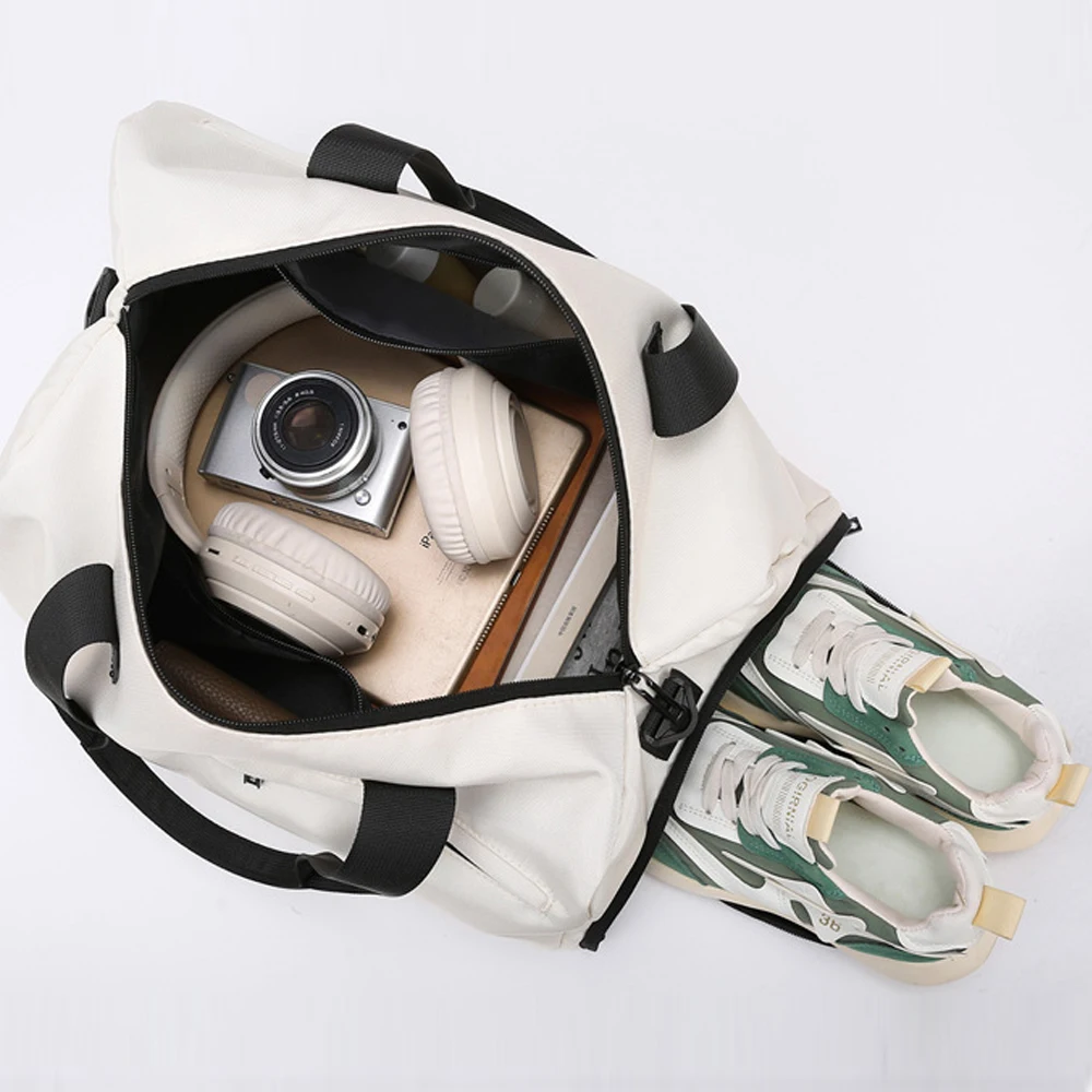 قطعة واحدة من حقيبة المطر الرياضية، جيب مبلل مقاوم للماء ومقصورة للأحذية، حقيبة حمل للتمرين في صالة الألعاب الرياضية والسفر طوال الليل وعطلة نهاية الأسبوع #6