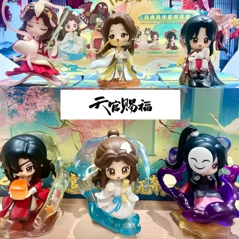 

Оригинальные небесные чиновники Blessing Blind Box, аниме-фигурки, серия ярких цветов, подарок на день рождения, украшение для комнаты