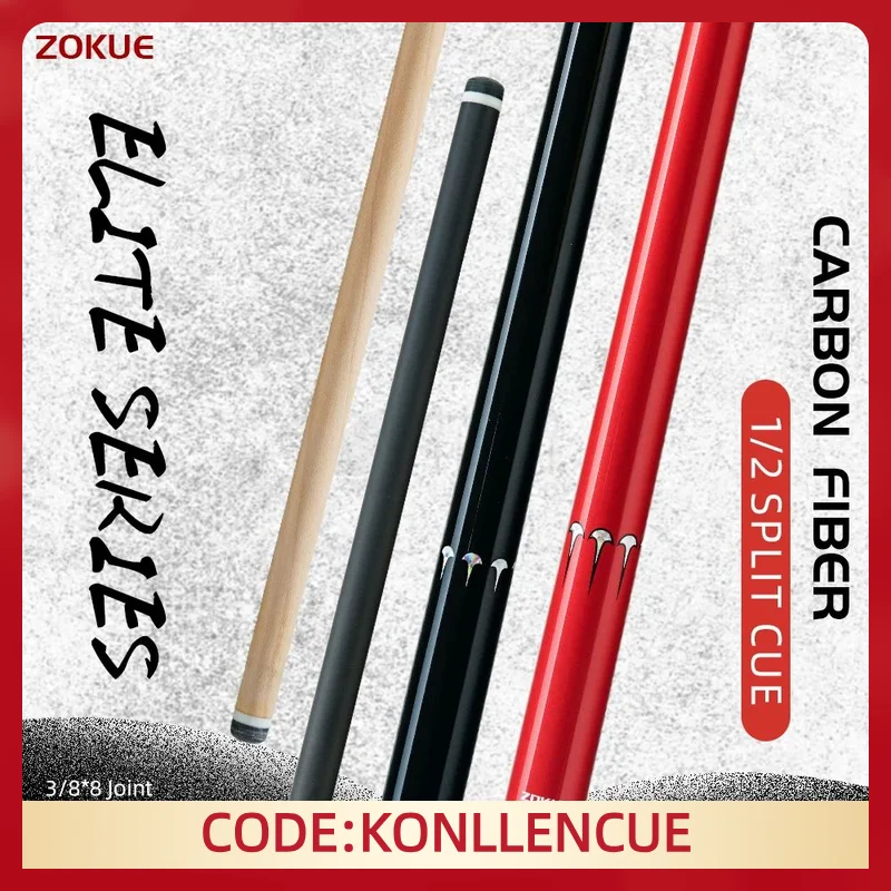

ZOKUE Pool Cue with10.5/11.5/12.5mm Maple and Carbon Fiber Shaft Professional pool cues for Billiards Pool Stick Set