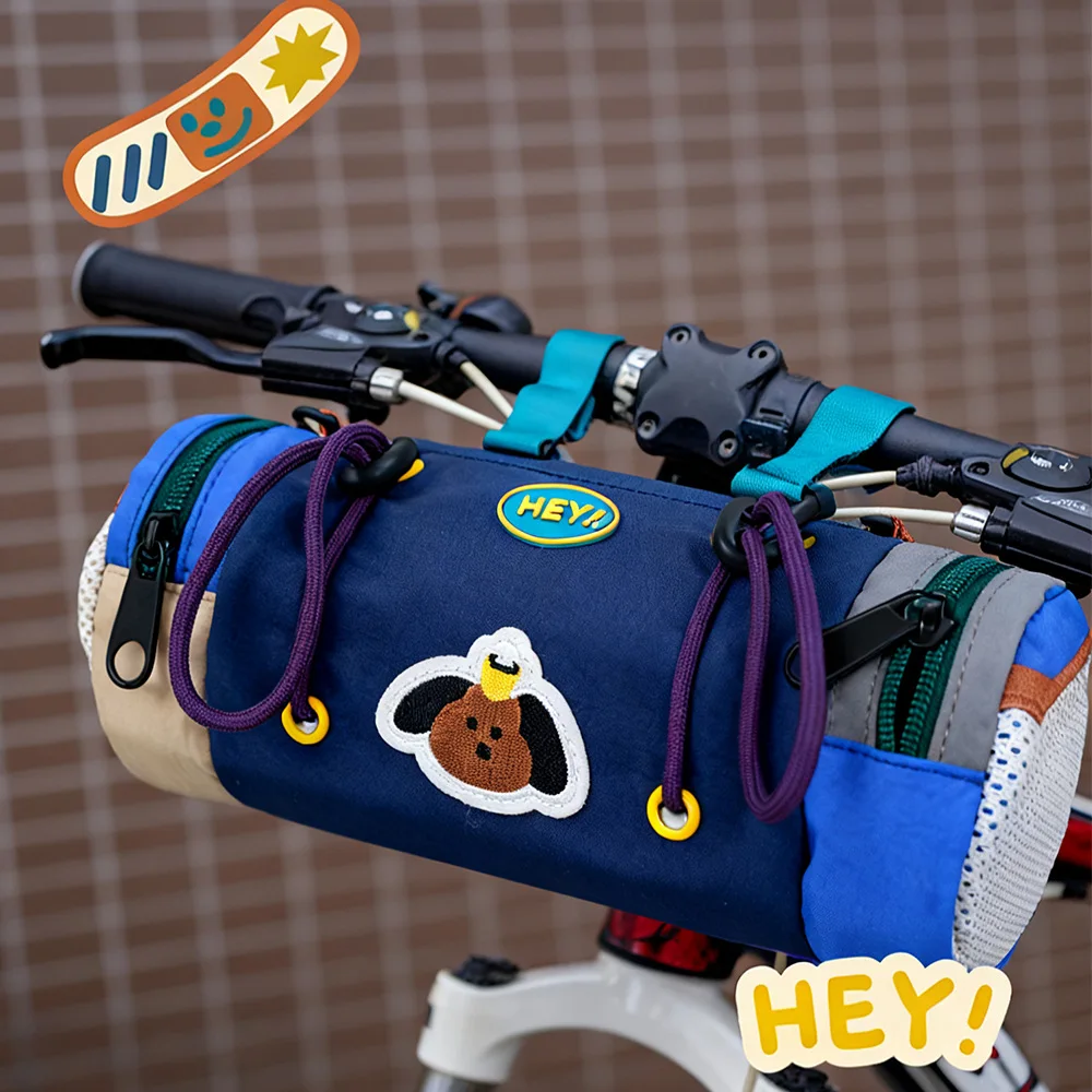 New bicycle hanging bag, cute female messenger back, large-capacity storage bag, universal for riding and going out