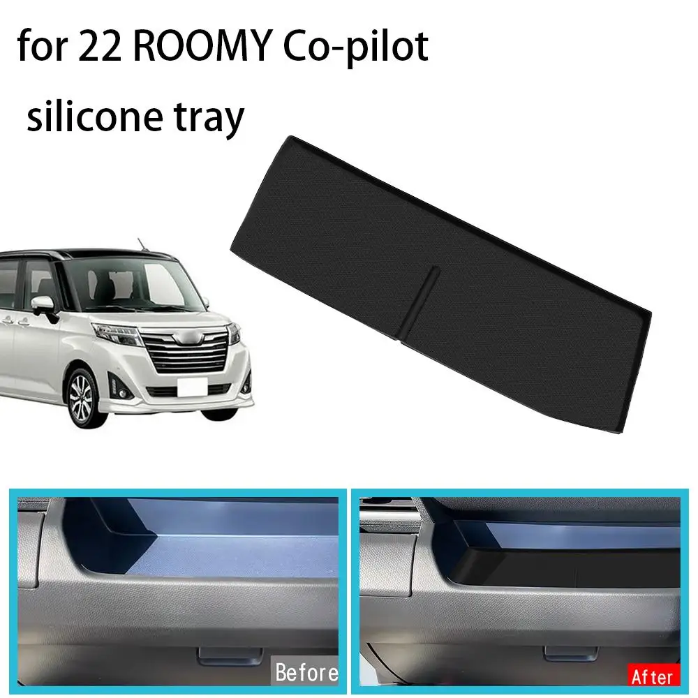

Для TOYOTA ROOMY 2022 2023 2024, силиконовая передняя панель, аксессуары, блок управления, центральная отделка лотка, крышка для хранения Copilot M2V5