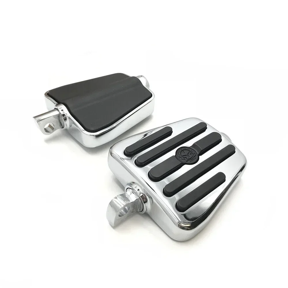 

Motorcycle Gear Skull Foot Pegs Footrest for 1984-2017 Harley Softail V-Rod Sportster Support Fatboy CVO