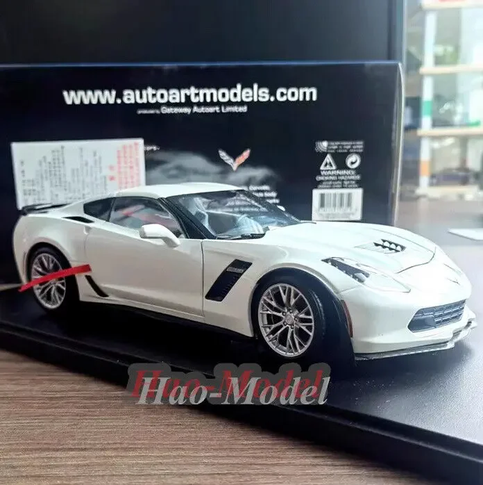 Autoart-合金ダイキャストカーモデルc7z06,子供向けシミュレーション玩具,誕生日プレゼント,趣味の装飾品,1:18