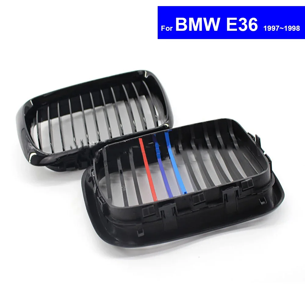 Racing Grills for BMW E36 318i 320i 323i 325i 328i 1992~1999 Auto Bonnet Grill Car Front Hood Kidney Grille Radiator Grills