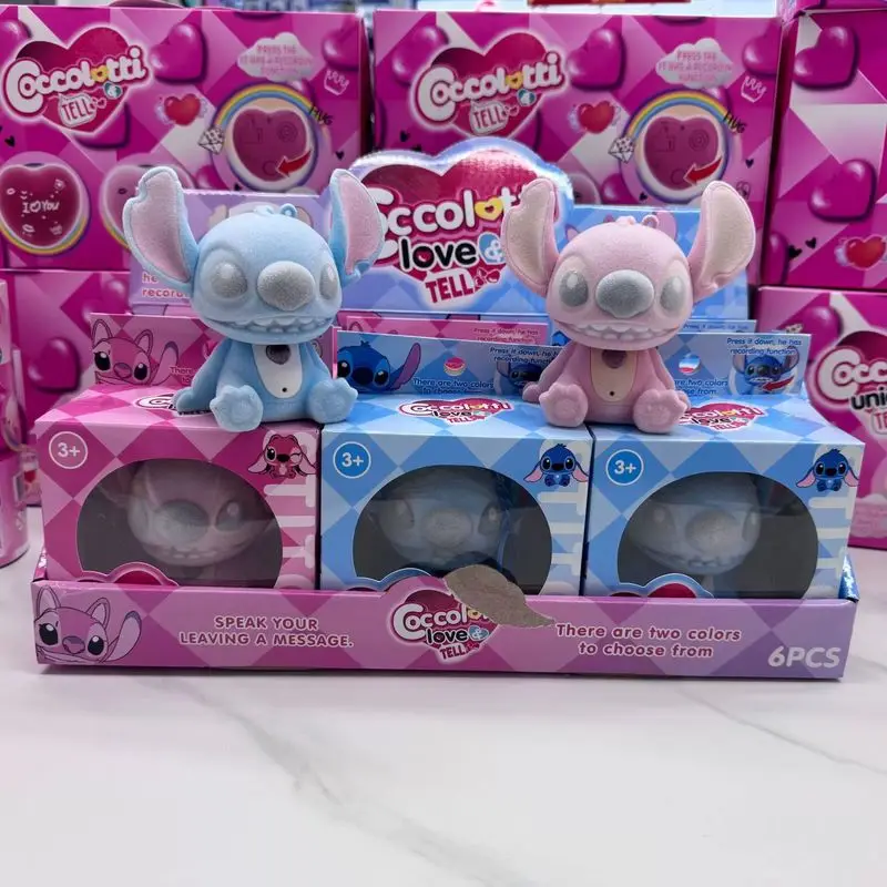 Coccolotti Whole Box Cuddle Pacifier Teddy Bear Stitch Will Record Glow Cute Blind Box Toy Keychain Pendant Girl Valentine Gift