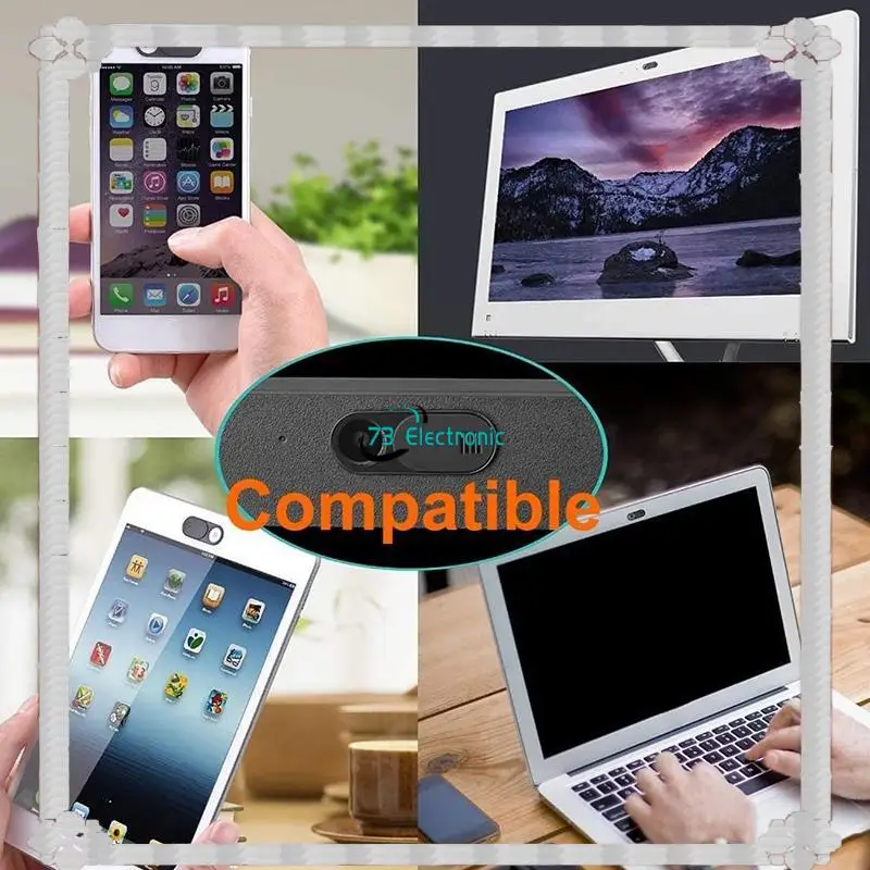 24-Hour Delivery Webcam Camera Protective Cover Privacy Protective Cover Suitable For Mobile Phones, Tablets, Laptops, 5 Packs B