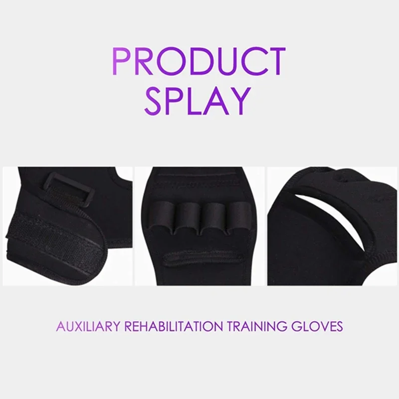 1PC Rehabilitation Finger Auxiliary Gloves Brace Anti Spasticity Splint Finger Hand Recovery Grip image 5
