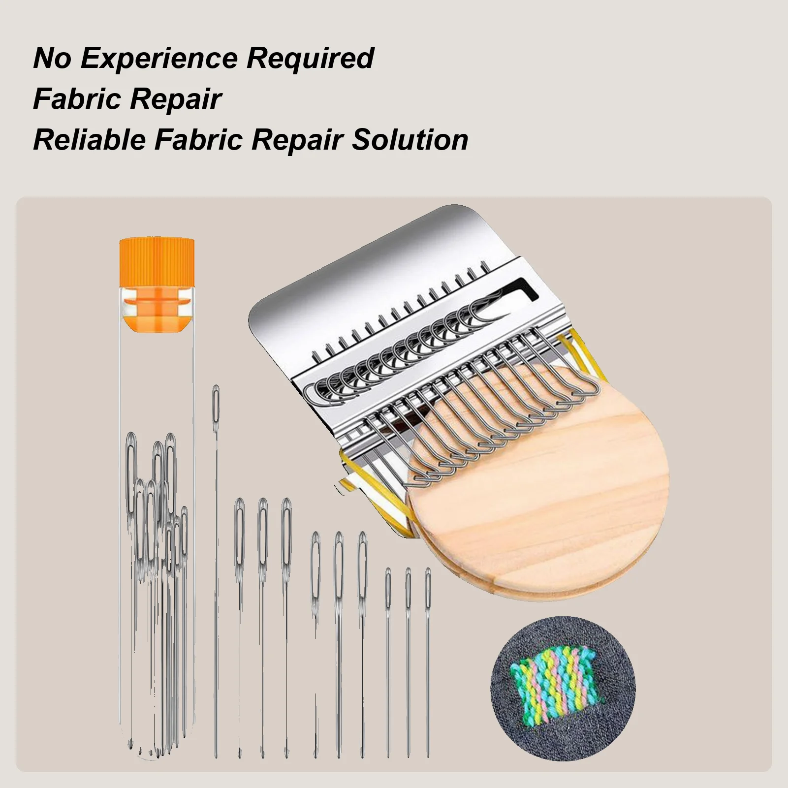 

Darning Kit Small Quickly Portable Tool With 9 Needles Mending Kit For Men Women Beginners Tailors Friends Family Weaving