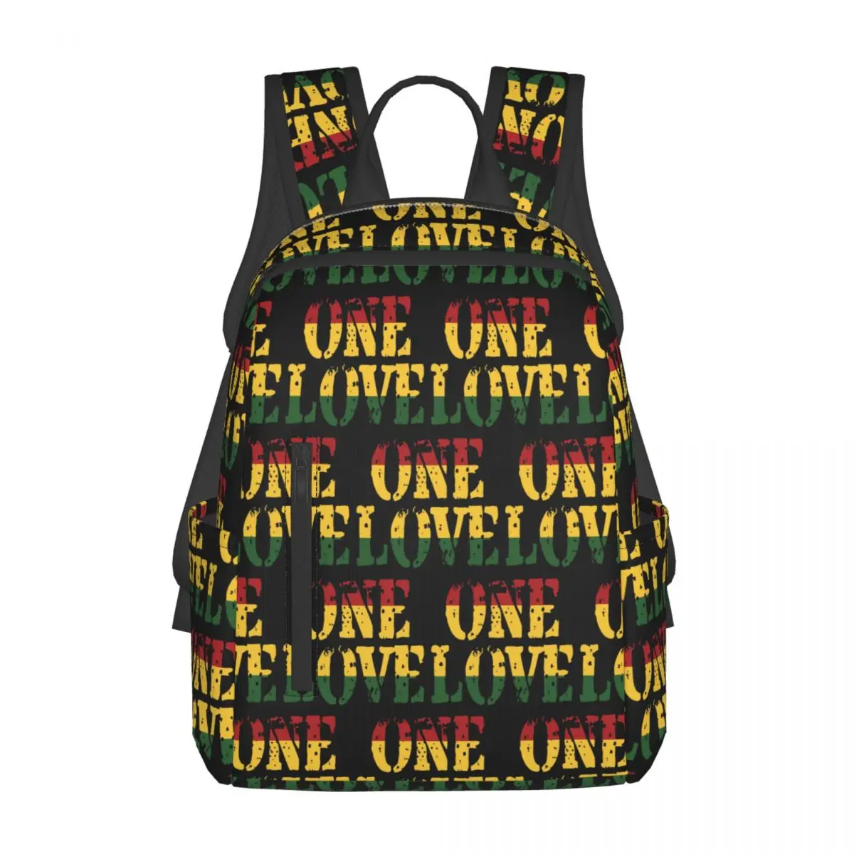 Harajuku Vintage Style Arts Bob Marley One Love Backpack Daypack Large Capacity BookBag School Bag Shoulder Bags for Men Women