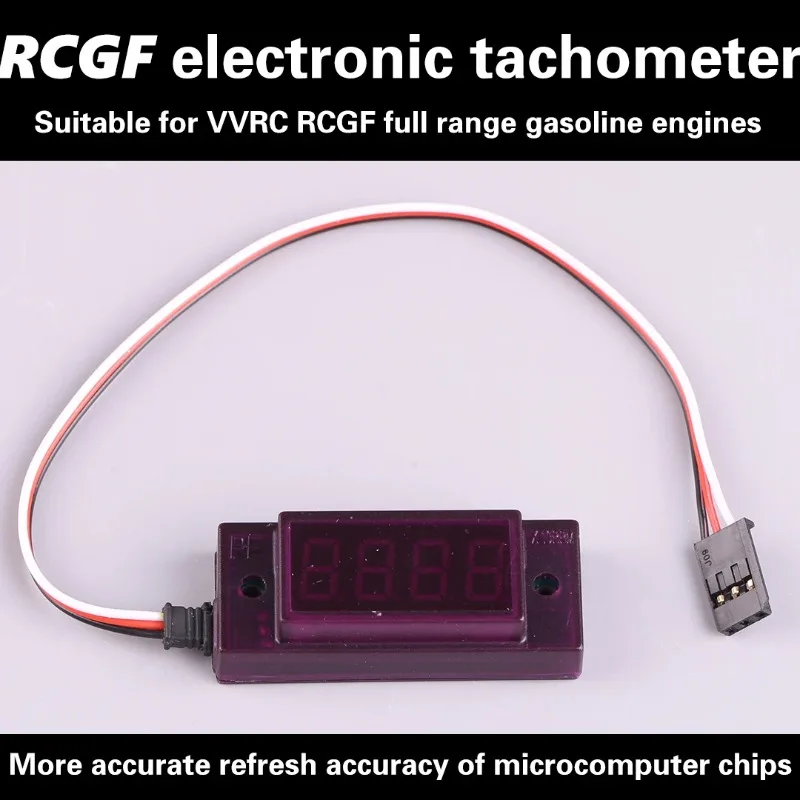RCGF Electronic Tachometer RC Model Use Ignition for Motor RPM Revolutions Speed Measurement Meter