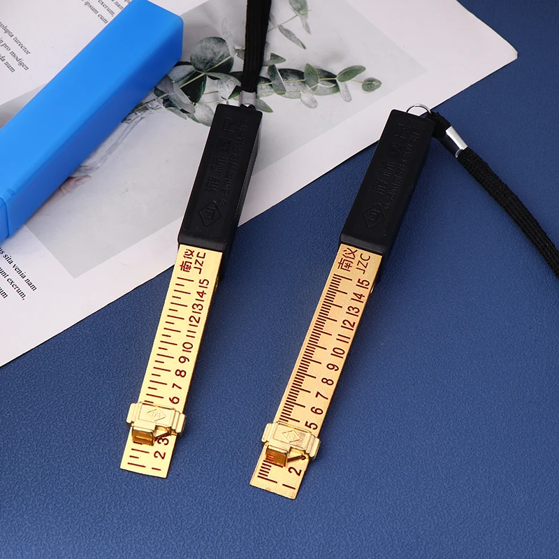 0.2/0.5mm Vernier Feeler Gauges Wedge Shaped Vernier Feeler Gauge 1-15mm House Engineering Inspection Flatness Measuring Tools