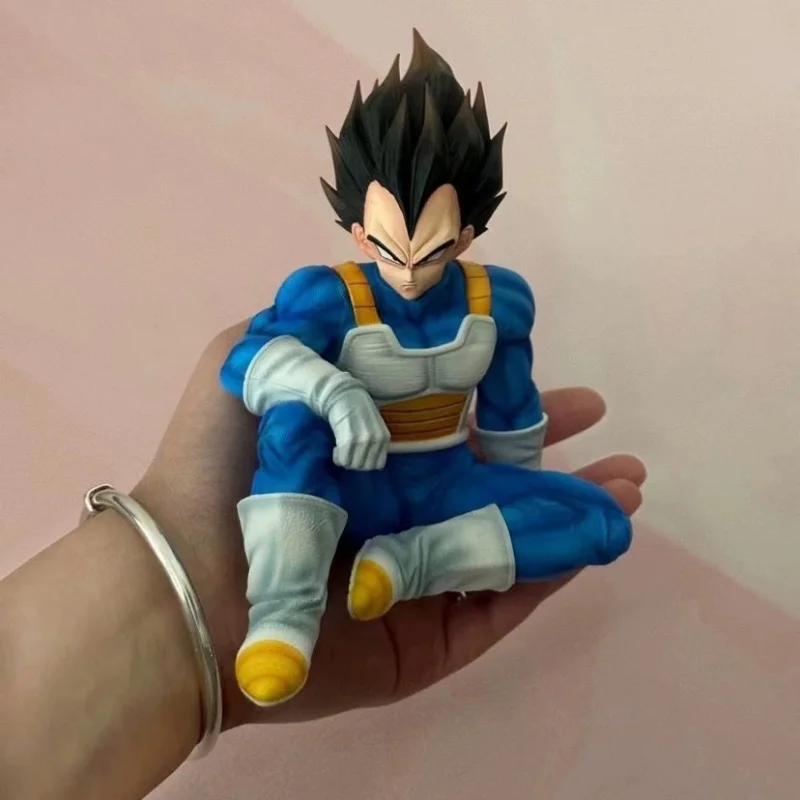 Dragon Ball Sitting Wink01 Vegeta Saiyan Pride Prince Battle Suit Vegeta Model Statue Birthday Gift Desktop Decoration Gk Statue