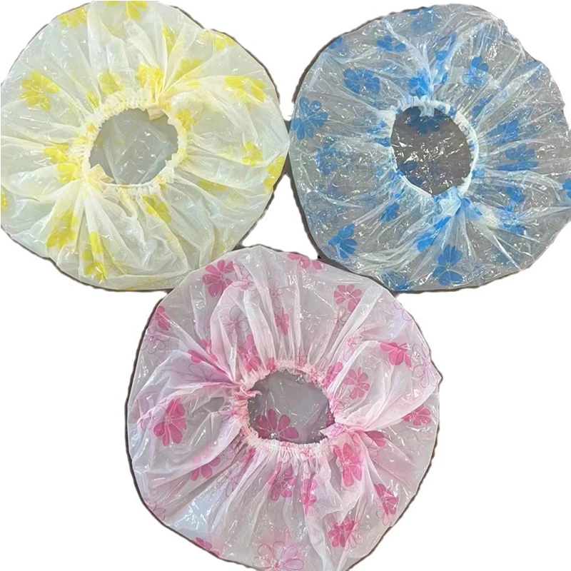 

3Pcs EVA Bath Cap Waterproof Shower Cap For Home Use Quick-Dry Hair Drying Universal Disposable Hotel Hairdressing Bath Cap