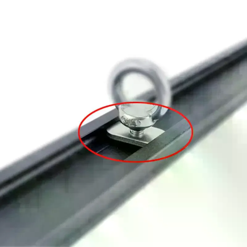 4Pcs M5/M6 Stainless Steel Kayak Canoe Sliding Nut Side Mount Slide Track Rail Silders Fishing Rod Pole Holder Mounting Nuts
