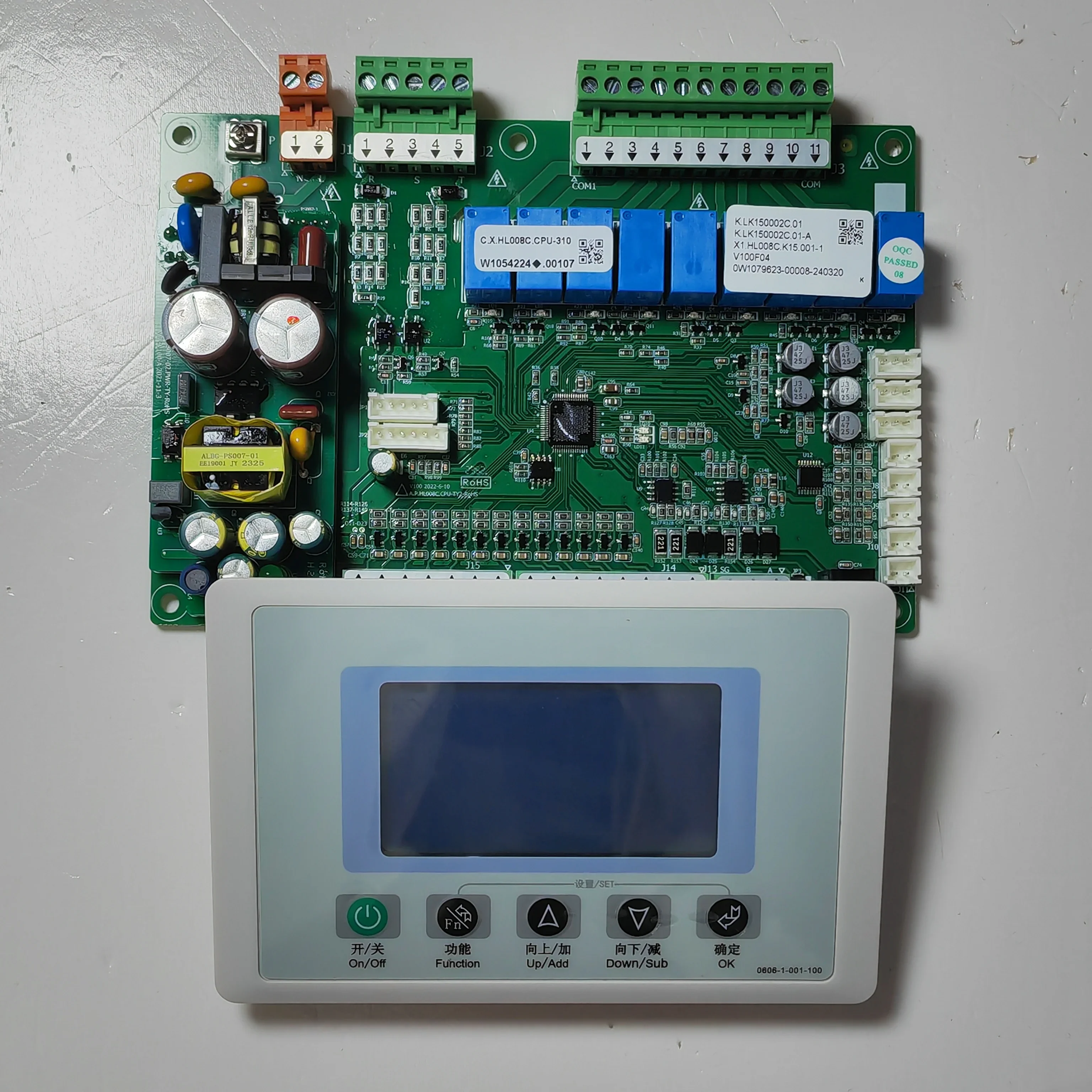 

Главная плата (материнская плата) для наружного блока центрального кондиционера C.X.HL008C.CPU-310 W1054224 00107