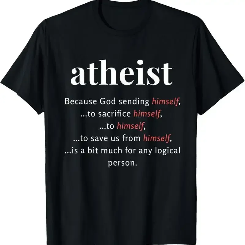 New Limited Atheism A Bit Much Logical Funny Atheist Anti Religion T Shirt