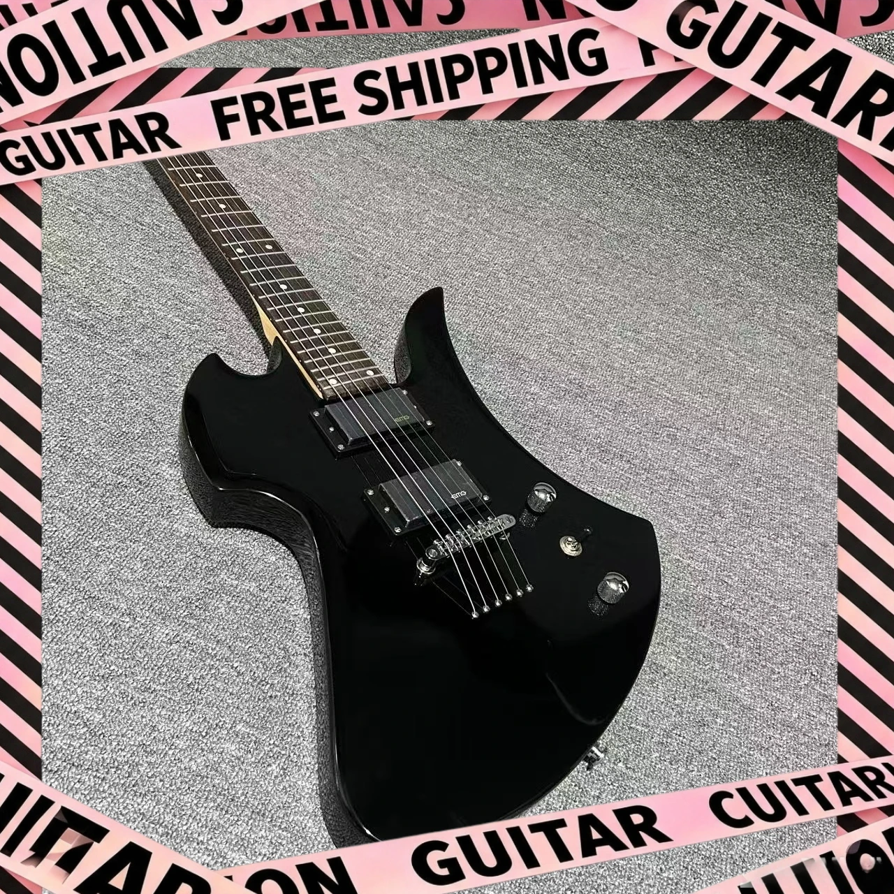 Mockingbird Offset Electric Guitar HH  Pickups Vintage 80s Heavy Metal Performance Guitar Delivery Included Gift