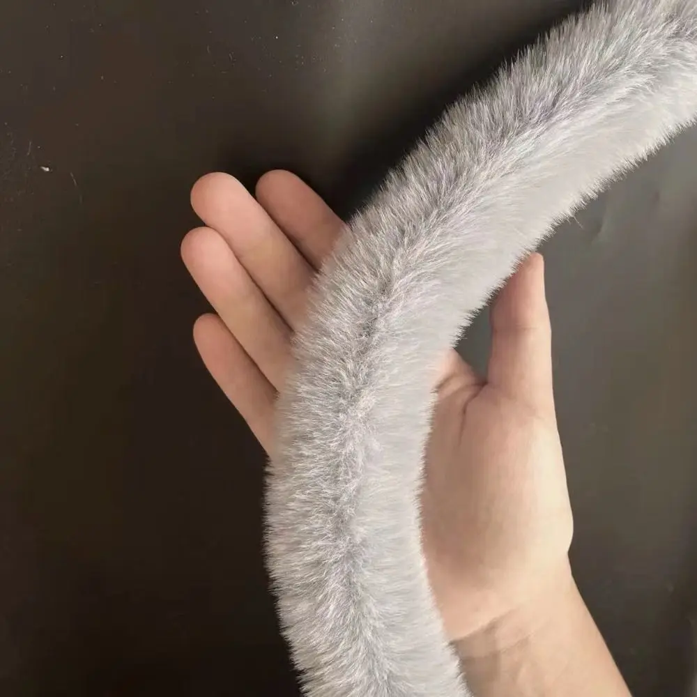 

1M Faux Fur Ribbon Tape Handmade Wool Tops Stage Costume Fluffy Trim DIY Apparel Sewing Cuff Plush Strip