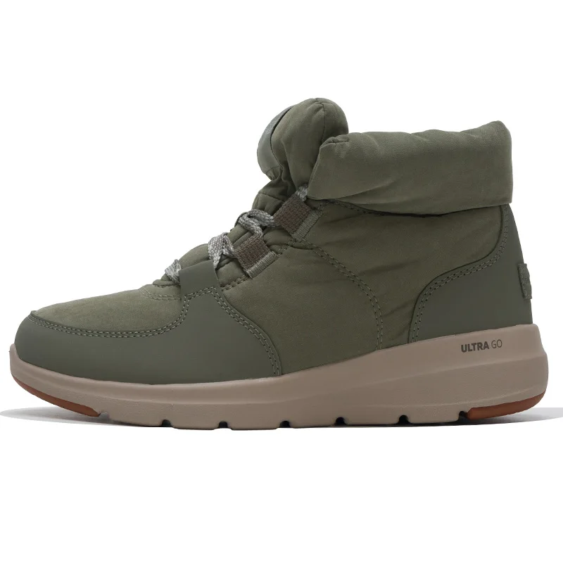 

Skechers Women's Shoes, Sports Shoes, Fashionable Outdoor Warm Snow Shoes, Comfortable and Wear-Resistant Mid-Top Casual Shoes 144194-Olv