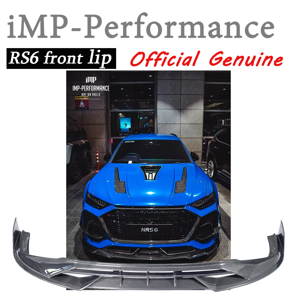 

Передний спойлер RS6 в стиле iMP Performance из карбона, подходит для RS6 Avant и RS7 C8 2019-2024 годов выпуска