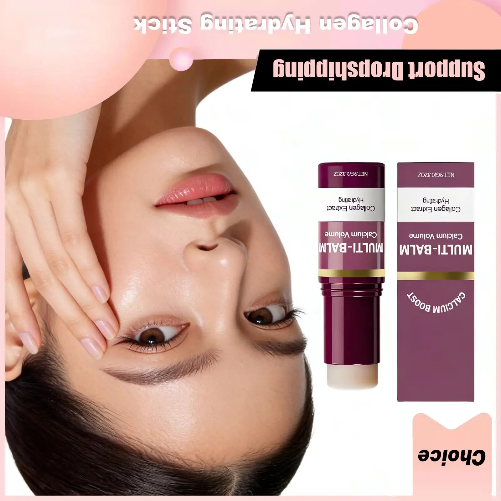 

Collagen Hydrating Stick Gentle Lasting Anti Aging Fade Fine Lines Moisturizing Brightening Improve Dry Firming Skincare Sticks