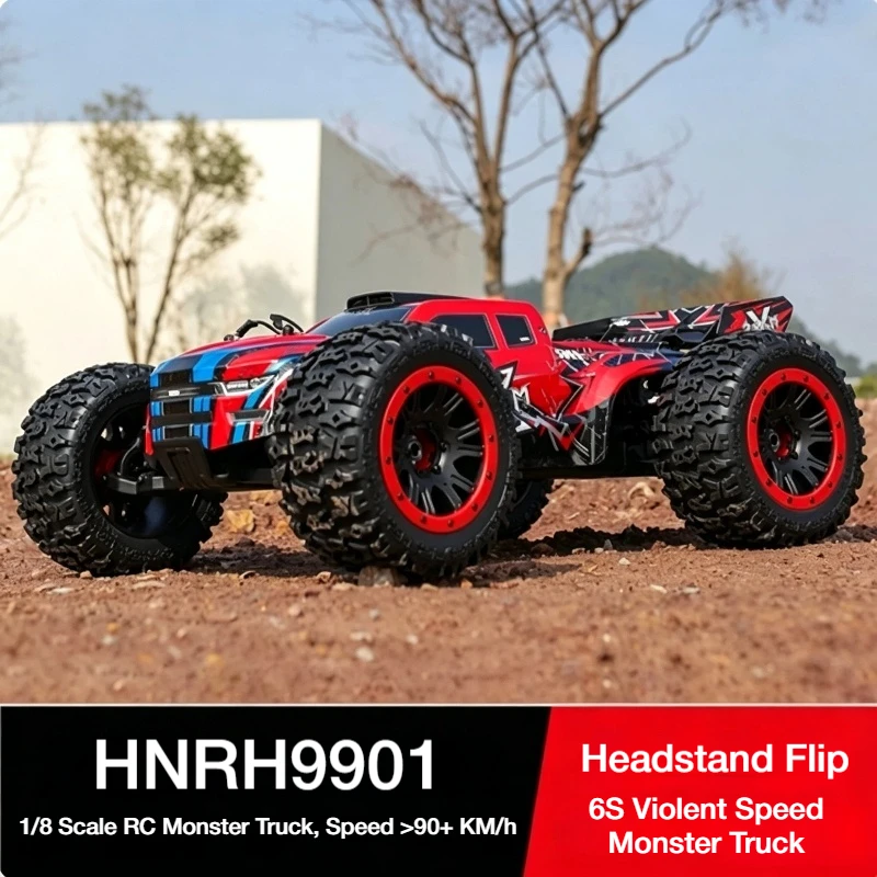 Hongnuo Hnr H9901 Remote Control Electric Model Car 1/8 Large Foot Car Four-Wheel Drive Off-Road Vehicle 6s Brushless Free