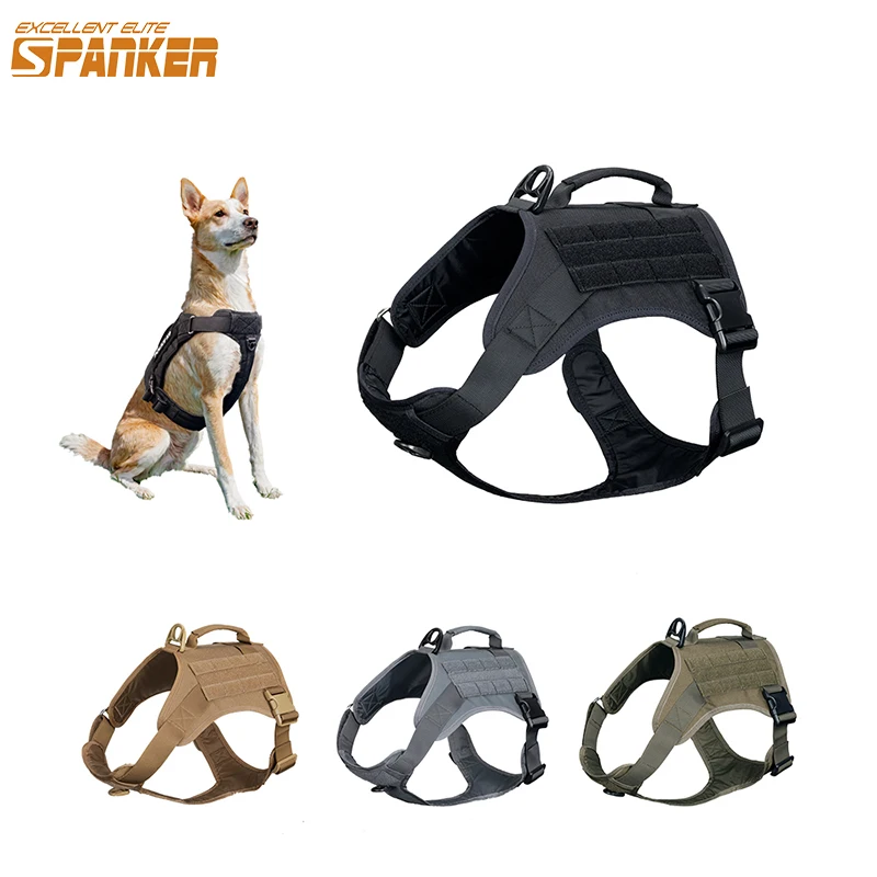 EXCELLENT ELITE SPANKER Dog Harness Working/Running Vest K9 Dog Harness No-Pull Adjustable Training Vests For Golden retriever