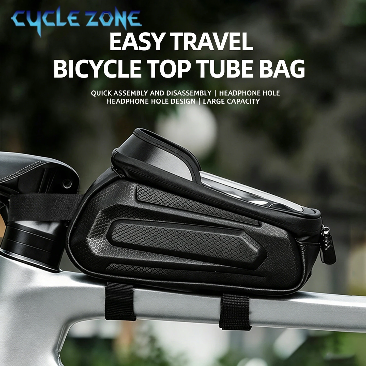 Phone Zone Accessories & Repair Photos - Bike Top Tube Bag Bicycle Frame