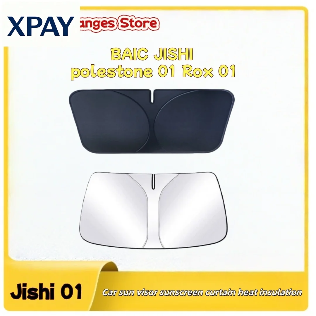

Car New For BAIC Jishi polestone 01 Rox 01 2025+ Car Windshield Sunshade Cover Anti UV Protection Auto Parts Accessories