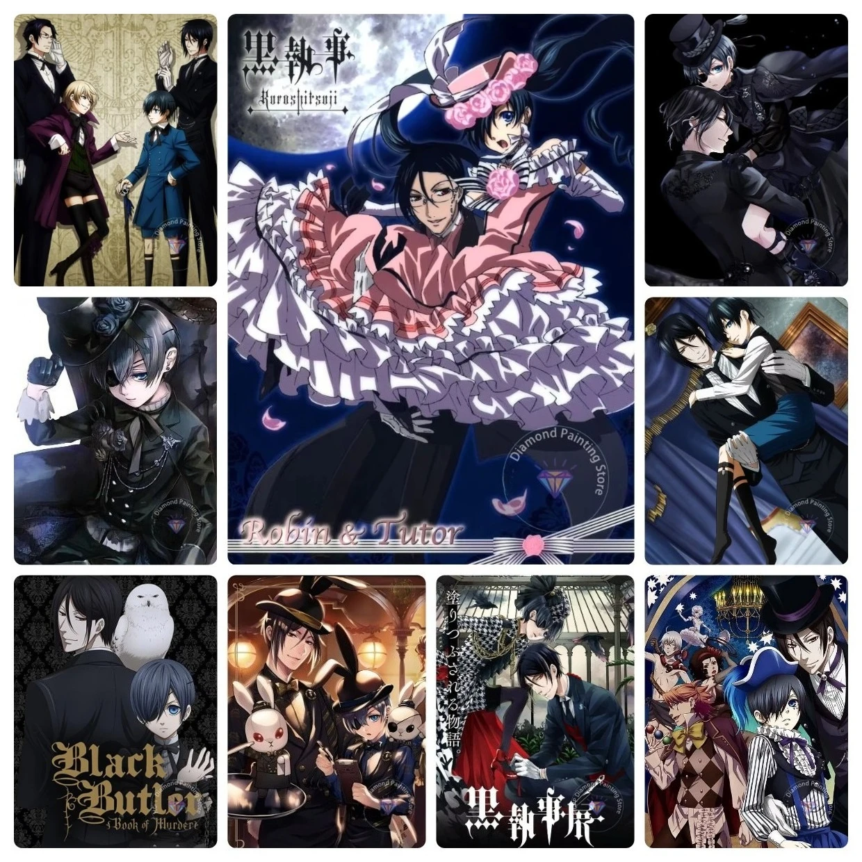 Jigsaw Puzzles Black Butler Japan Anime Adults Puzzle Games Family Fun Puzzles Educational Gifts Great for Home Decor