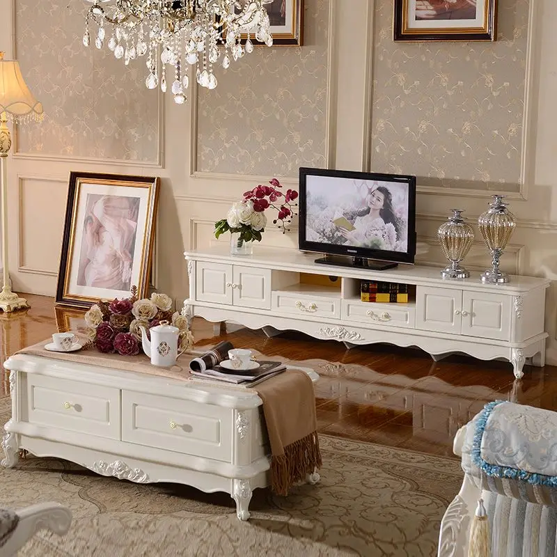

Vintage Luxury Tv Cabinet Decoration White Design Apartments Living Room Tv Cabinet Storage Nordic Meuble Chambre Furniture