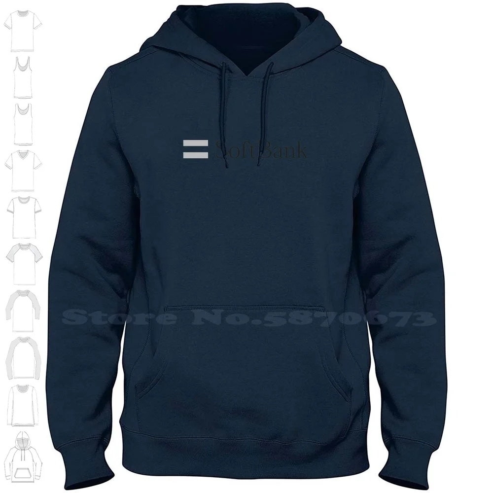 SoftBank Logo Casual Clothing Sweatshirt Printed Logo 100% Cotton Hoodie