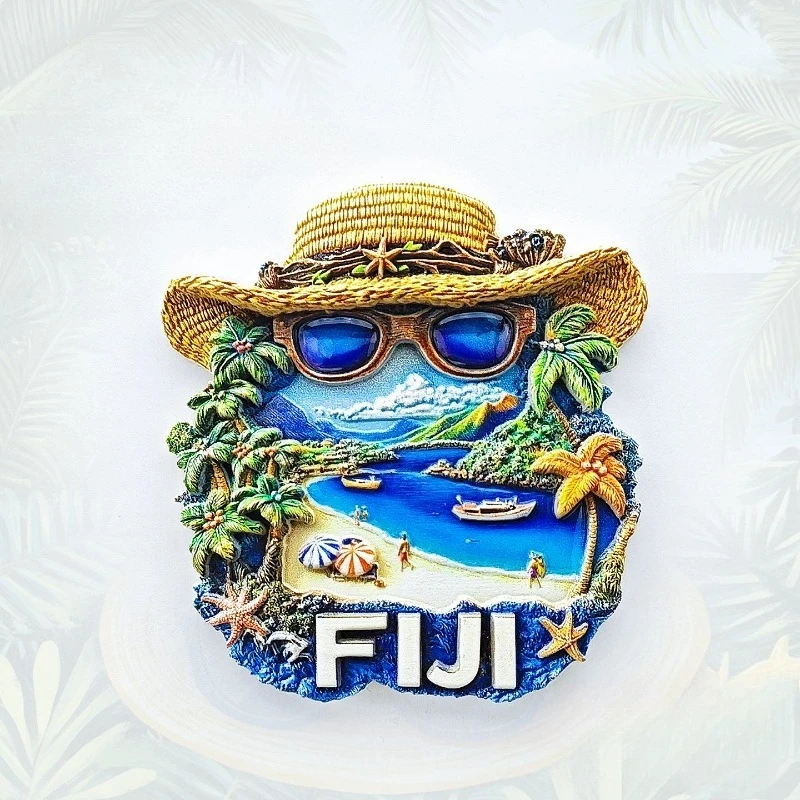 Fiji Fiji Beach Fridge Magnet - Beachy 3D Sunglasses & Hat Souvenir Unique South Pacific Gift for Travel & Summer Home Decor - Aliexpress Deal
