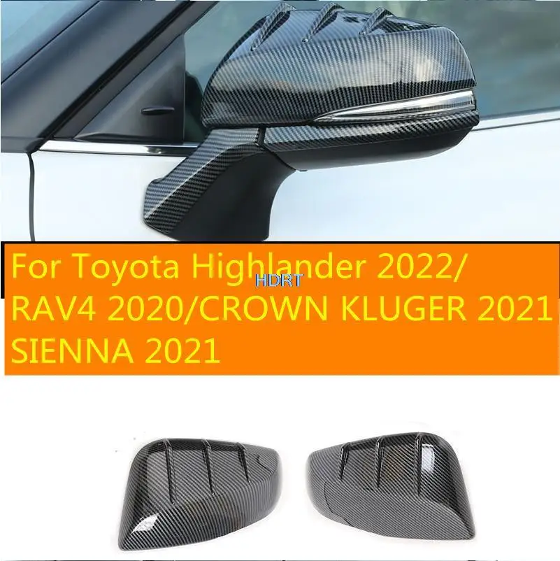 

For Toyota Highlander 2022/RAV4 2020/CROWN KLUGER SIENNA 2021 Car ABS Chrome Door Side Mirror Cover Trim Rear View Cap Molding