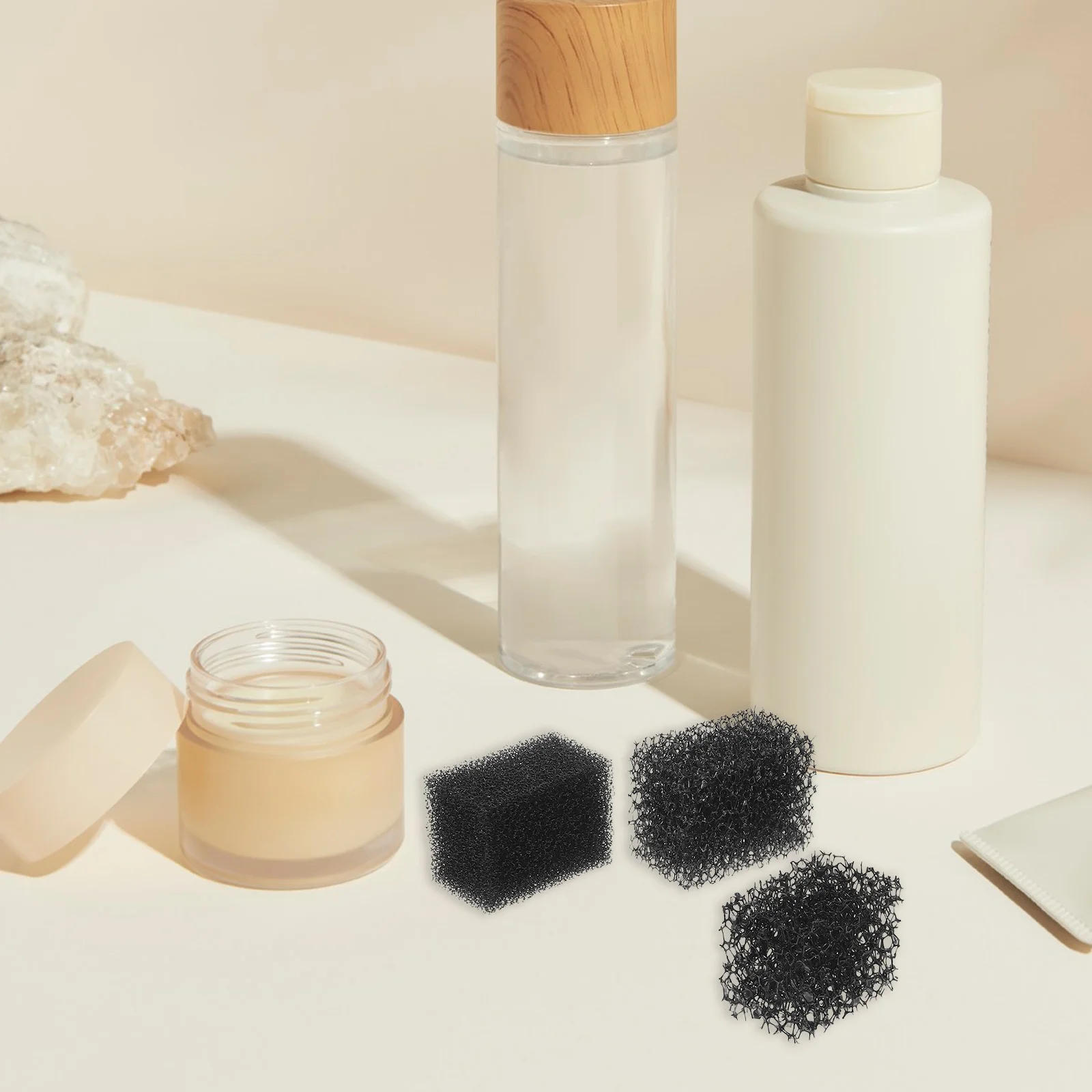 

Halloween Makeup Sponge Set 15pcs Realistic Wound Freckle Beard Effects Applicator for Costume Blood Stage Prosthetics Design