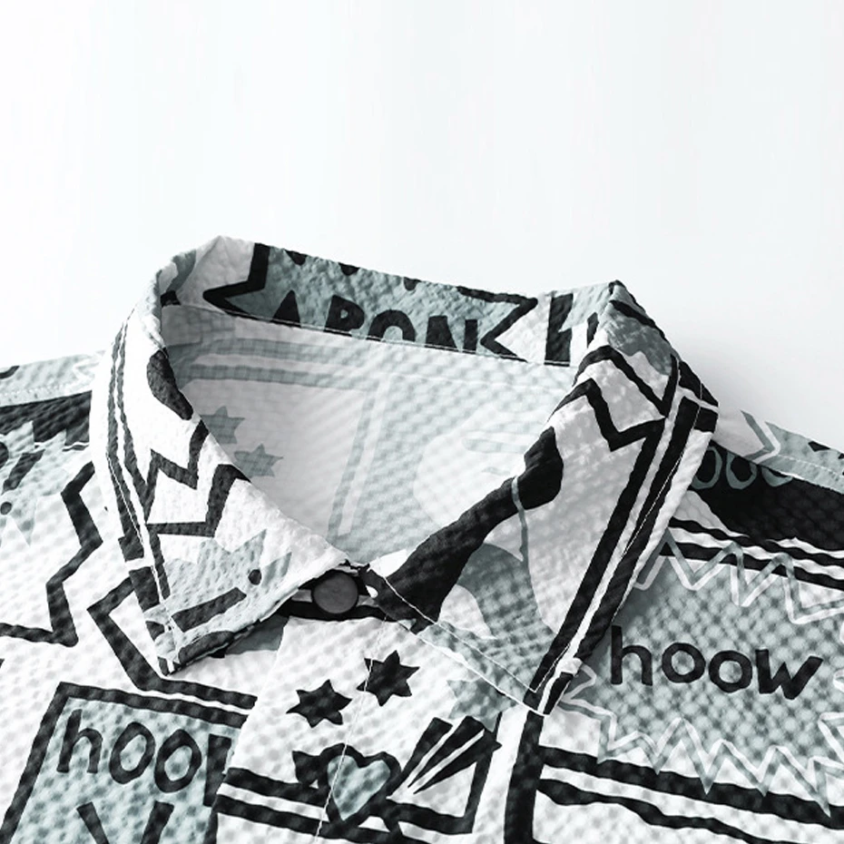 Summer Hawaiian Beach Shirt Men Plus Size 8XL Short Sleeve Shirts Fashion Streetwear Shirts Male Big Size 8XL