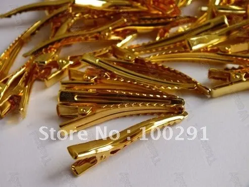 Hair Jewelry DIY findings 35mm 1000piece  Antique Copper color Metal Alligator Hair Clips With Teeth