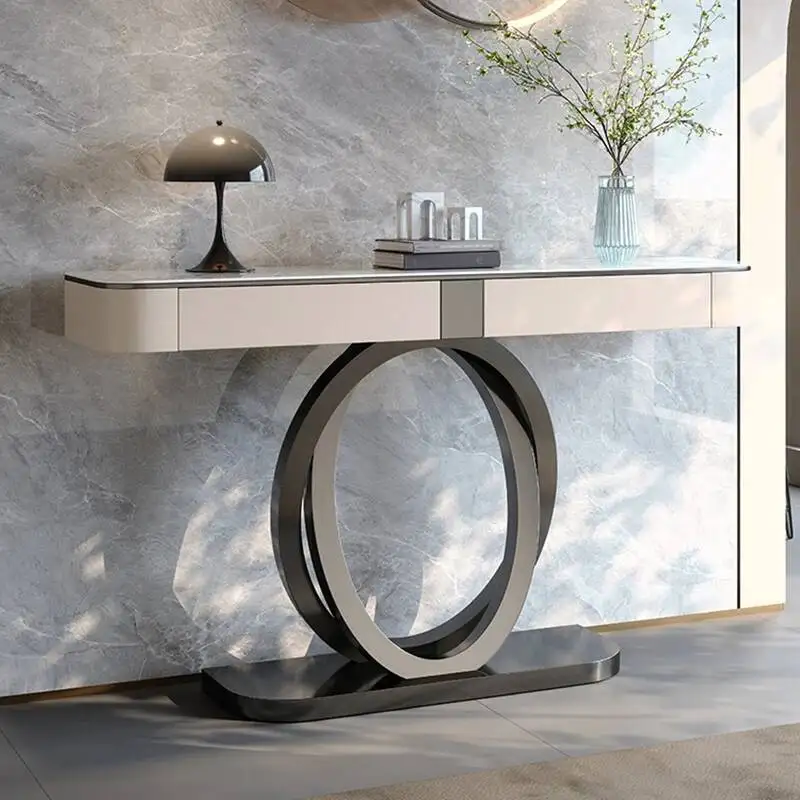 

Table Round Corner Hotel Garden Living Room Office Removable Table Nordic Classic Tisch Wohnzimer Entrance Hall Furniture