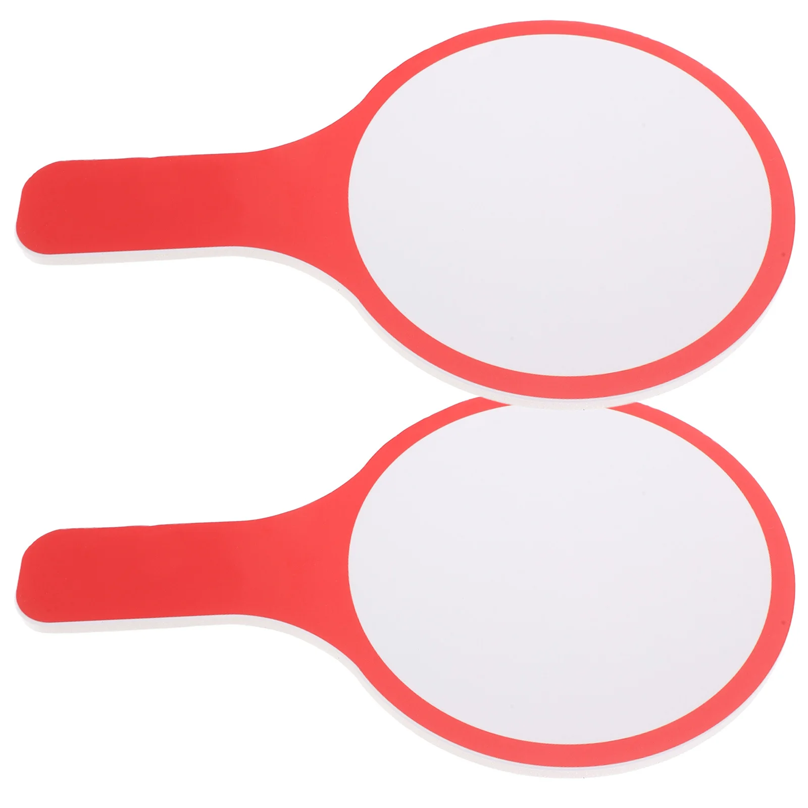 2 個の小さなホワイトボード ドライ イレース パドル 教室での多目的使用、オークション、インタラクティブな学習セッションに使用