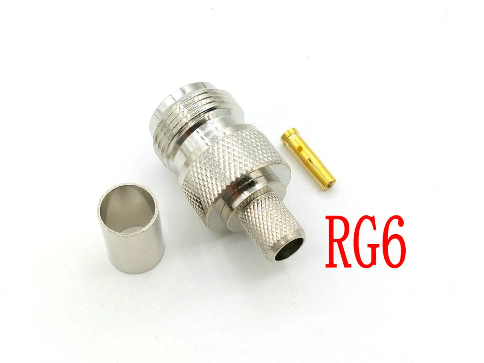 20PCS N Connector N Female Jack Connector Crimp RG5 RG6 5D-FB LMR300 Cable RF Coaxial