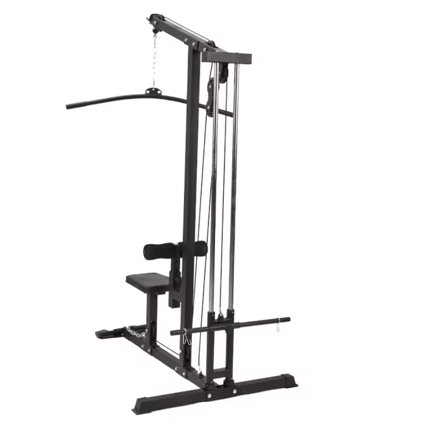 Multi Function Power Rack Trainer Low Row Cable Lat Pulldown Machine Dual Pulley System Cable Station