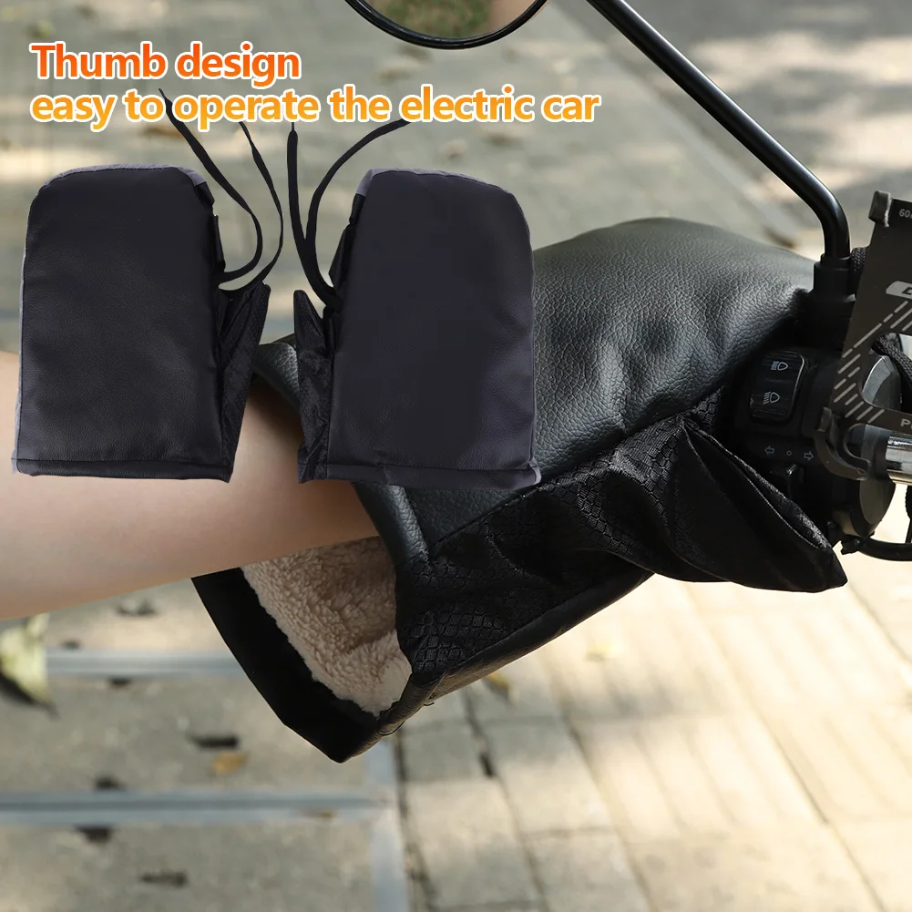 

Motorcycle Handlebar Gloves Windproof Motorbike Handle Cover Gloves Reflective Scooter Liner Warm Gloves Motorcycle Accessories