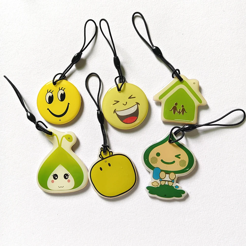 5Pcs/Lot 125Khz T5577 Rewritable RFID Smart Cartoon Proximity Access Control ID Key Tags Epoxy Card For Copier