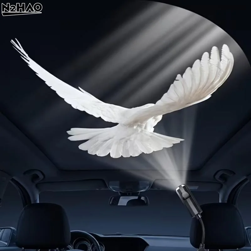 1Set  Creative Butterfly Peace Dove Zodiac Planet Pattern Themes USB Projection Light For Room Ceiling Background Decoration