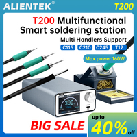 ALIENTEK T200 Soldering Station Handle Control Temperature Welding Rework Station Compatible Soldering Iron Tip 210/245/115/T12
