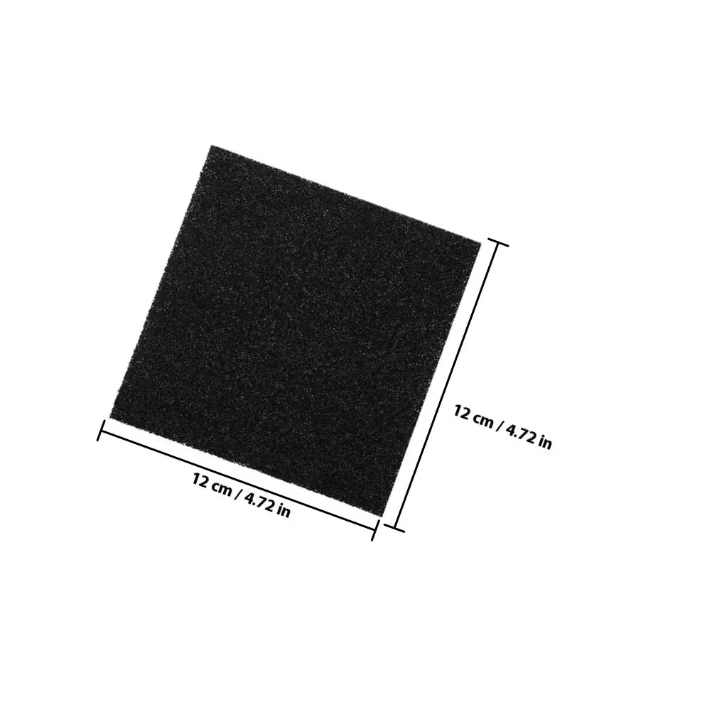 4Pcs Kitchen Compost Filters Square Charcoal Filter Replacement for Compost Bucket Odor Remover Trash Bin Filtration Accessory