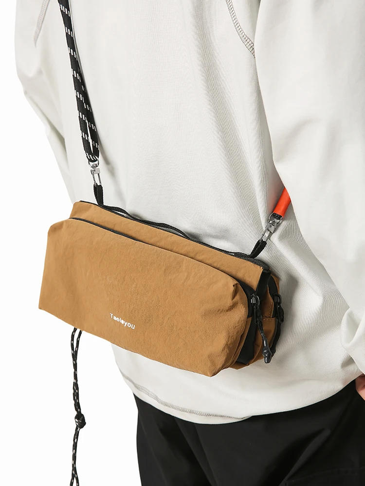 

Портативная спортивная сумка для чашки воды на открытом воздухе, диагональная одинарная сумка neulderCHE dla мужчин и женщин, мягкая ткань из бычьей ткани, водонепроницаемая молния