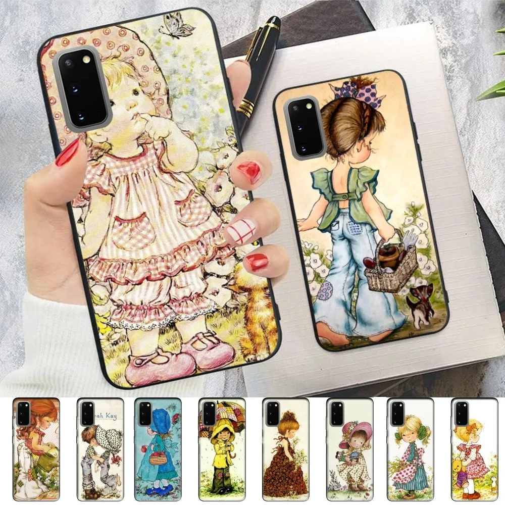 Sarah Kay Little Girl Phone Case For Samsung S 9 10 20 21 22 23 30 23plus lite Ultra FE S10lite Fundas