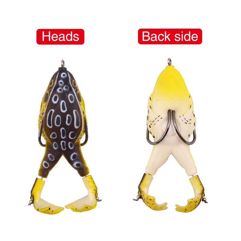 

Simulated Fishing Bait Toad Lure Double Propeller Legs Silicone Soft Baits Artificial Bait For Bass Catfish Fishing Tools